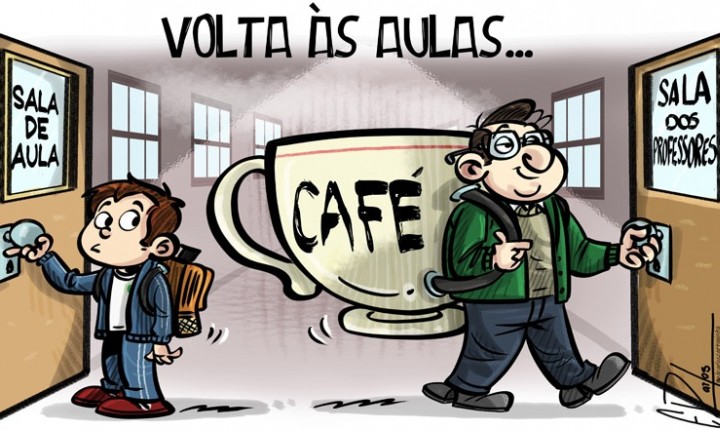 A volta às aulas vista pelo Ed Carlos 