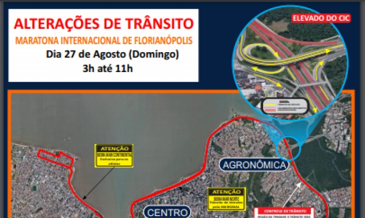 Trânsito na Capital será o mais alterado neste domingo, 26