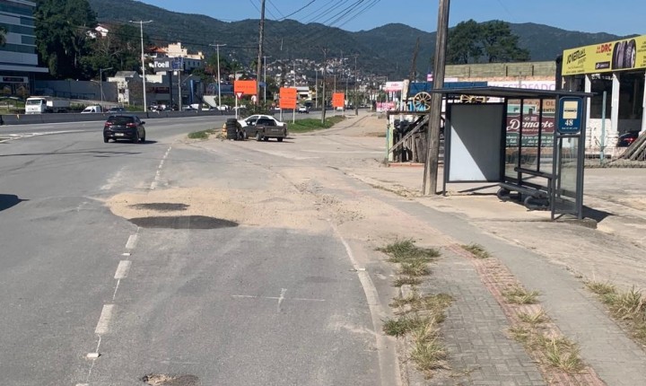 Vias estão ao acaso na Capital