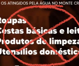 Prefeitura pede suspensão de doações 