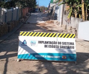 Obras de esgotamento sanitário avançam com novo trecho