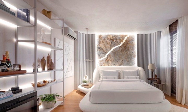  Uma suíte master aconchegante com memórias afetivas