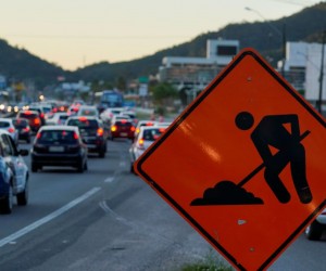 Obras na Passarela de Ratones causam interdição parcial da SC-401