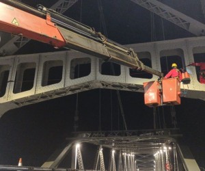 Ponte Hercílio Luz passa por serviços de manutenção
