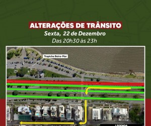 Confira alterações de trânsito durante evento desta sexta, 22, na Capital