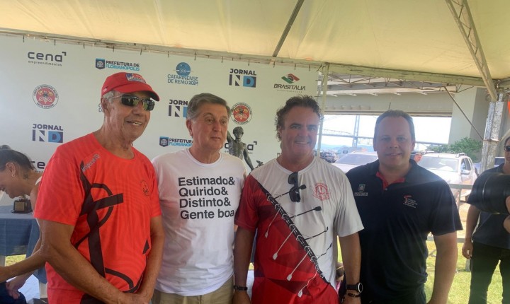 Domingo marcou a abertura do campeonato catarinense de remo 2024 na capital 