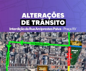 Obras alteram o trânsito no Centro Leste