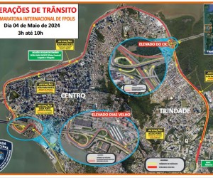 Atividades esportivas geram alterações no trânsito em Floripa