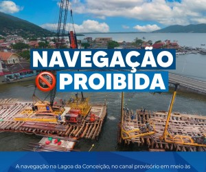 Navegação restrita temporariamente na Lagoa da Conceição 