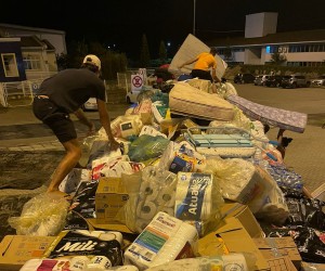 Cem toneladas de donativos arrecadados na Capital foram enviadas para o RS