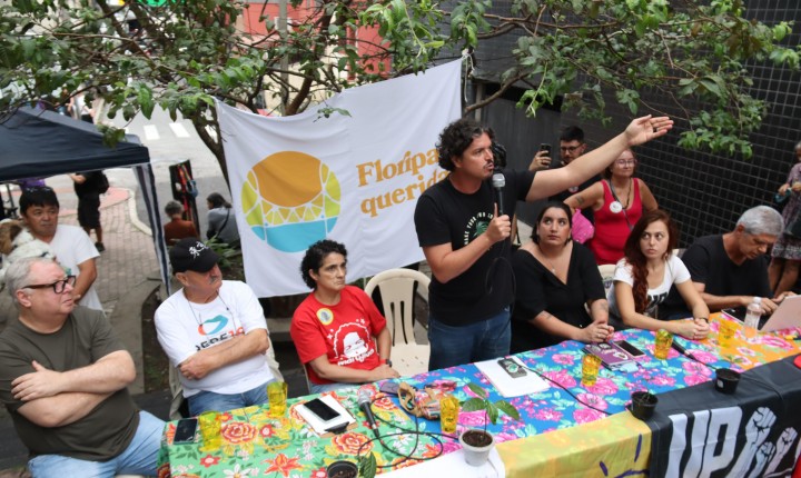 O pré-candidato Marcos José de Abreu - Marquito reuniu simpatizantes no Centro