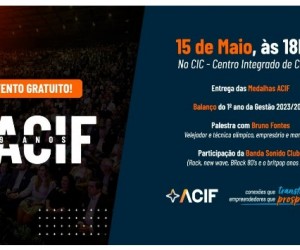 ACIF celebra 109 Anos com palestra, homenagens e solidariedade