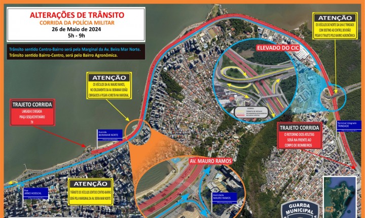Trânsito da Capital sofrerá alterações neste domingo