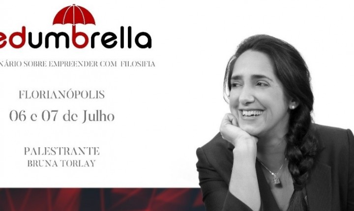 Bruna Torlay chega em Florianópolis para o Seminário 'Empreender com filosofia' 