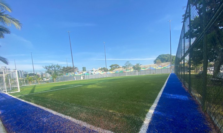 Quadra de grama sintética no Balneário do Estreito será inaugurada neste domingo 