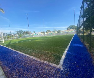 Quadra de grama sintética no Balneário do Estreito será inaugurada neste domingo 
