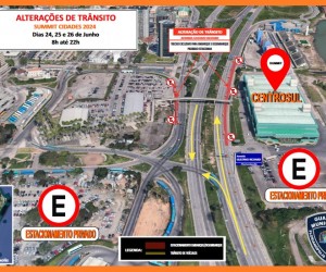 Confira as alterações de trânsito em frente do CentroSul durante Summit Cidades